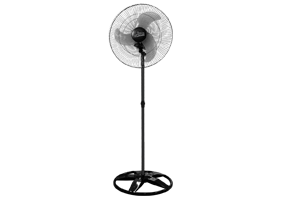 Oscilante Coluna Premium 60cm Preto-Pás Brancas